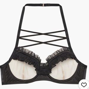 NWT Savage Fenty Sheer Underwire Ruffle Bra size 36A